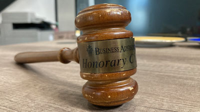 Wooden gavel
